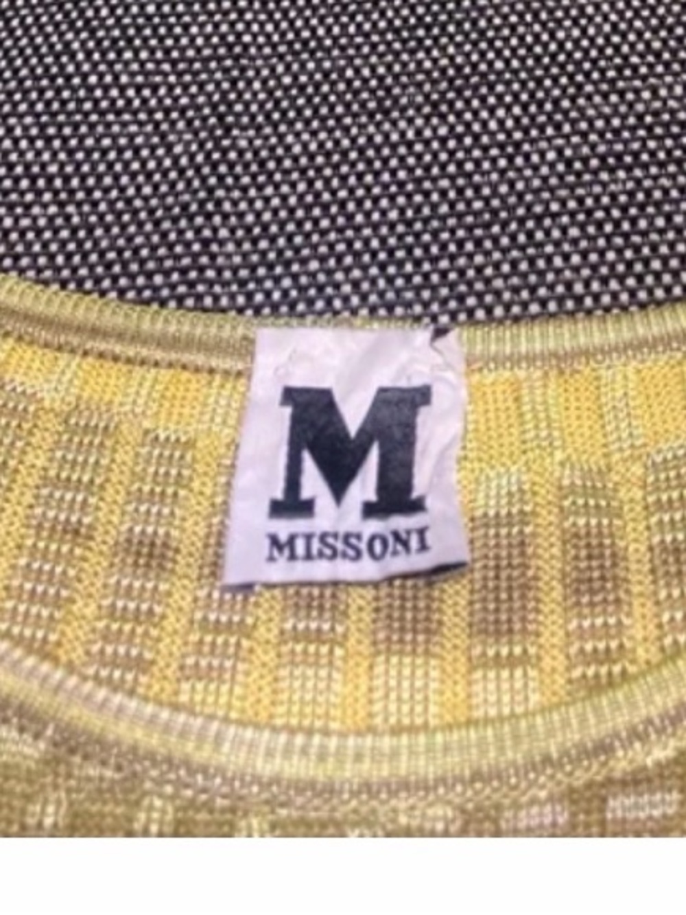 Missoni Striped Knit Sleeveless Mini Dress in Orange, Yellow & Cream - Picture 2 of 4